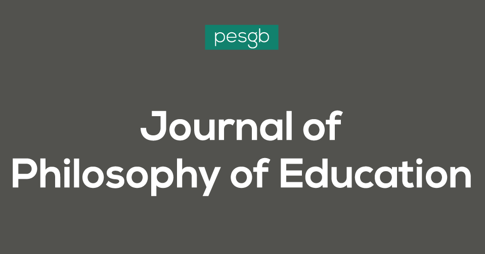 Logo del journal of philosophy of education