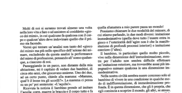 Il corpo e l’arte di essere l’altro