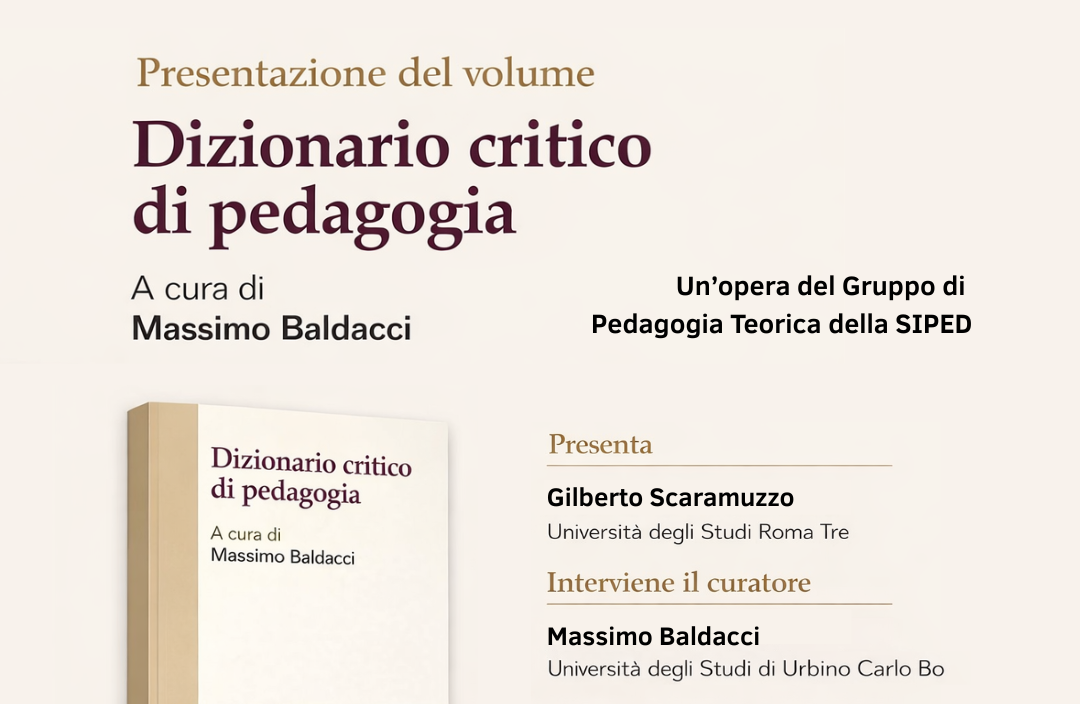 Presentazione del Dizionario critico di pedagogia